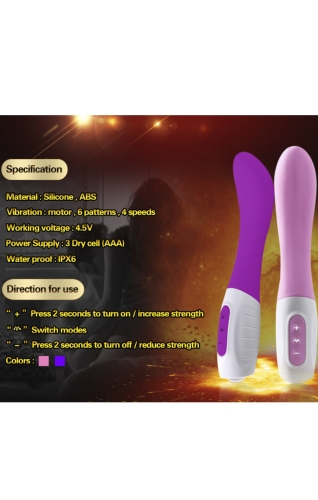 Вибратор для точки G розового цвета Winyi Big lover - 6