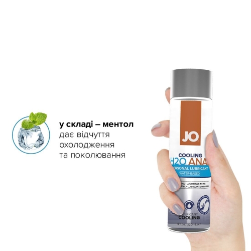 Лубрикант на водной основе с охлаждающим эффектом System JO ANAL H2O COOLING 120 мл - 4