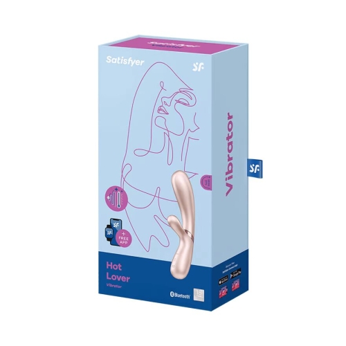 Вибратор кролик с подогревом серебристый Satisfyer Hot Lover - 4