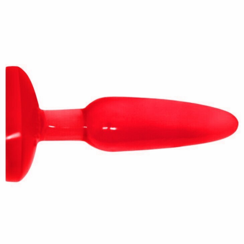 Анальна пробка на присоску Червона Butt plug LYBAILE - 2