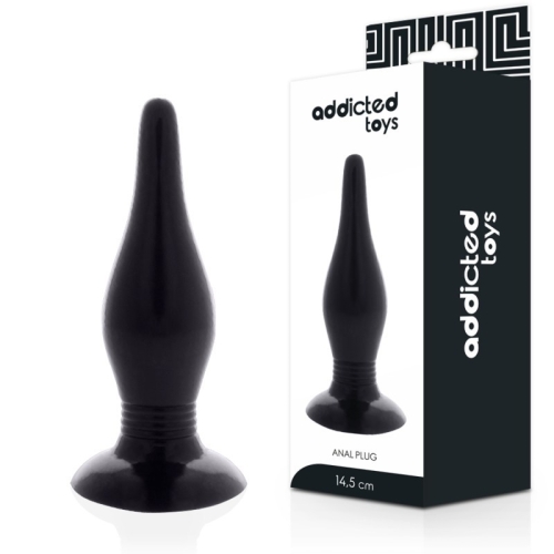 Анальная пробка на присоске черная Addicted Toys Anal Plug Black - 1