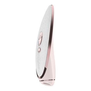 Вакуумный клиторальный премиум вибростимулятор белый Satisfyer Luxury Pret-a-Porter 