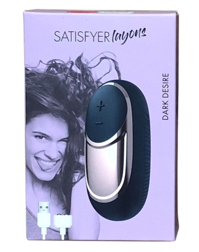 Вибратор Satisfyer Lay-On - Dark Desire для клитора силиконовый рифленый 15 режимов - 6