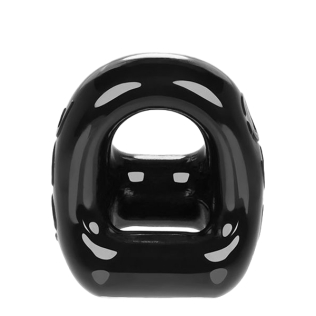 Эрекционное кольцо для пениса и мошонки чёрное Loveshop OXBALLS 360 Cockring &amp;amp; Ballsling