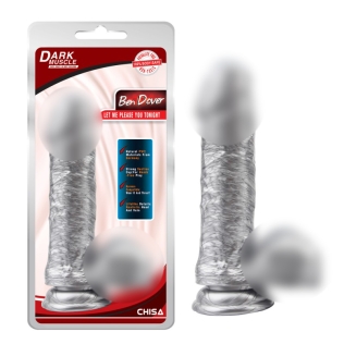 Фаллоимитатор реалистичный на присоске серебристого цвета Chisa Ben Dover