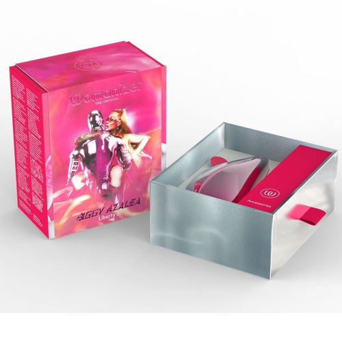Вакуумний кліторальний рожевий стимулятор Womanizer Liberty 2 Iggy - 10