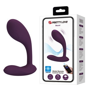 Смарт вібратор для точки G та клітора фіолетового кольору Lybaile Pretty Love G-Spot APP Baird