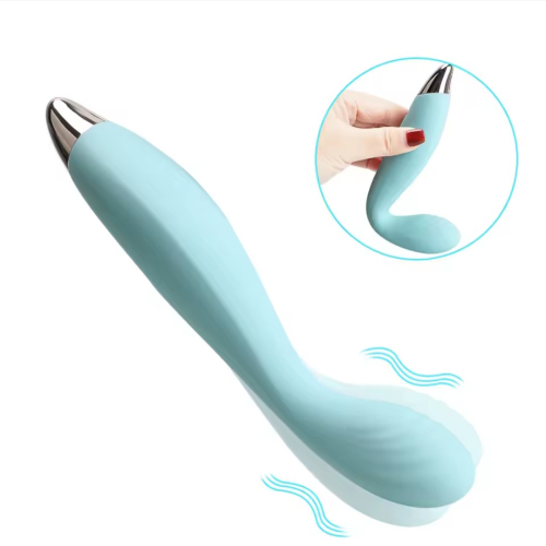 Вагінальний вібратор та для точки G блакитний Blue massager Flamingo - 1