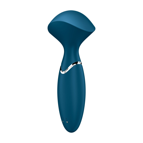 Вібромасажер Ванд для стимуляції ерогенних зон синього кольору Satisfyer - 5