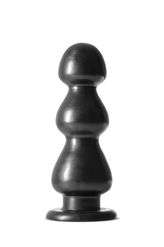 Велика чорна анальна пробка JET FIERCE CARBON METALLIC BLACK - 1