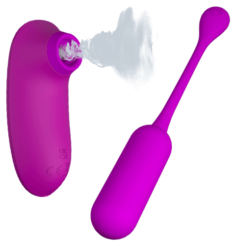 Вакуумний стимулятор і віброяйце для стимуляції клітора Pretty Love CURUPIRA Multifunctional - 6