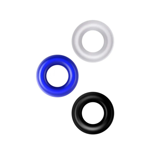 Набір ерекційних кілець Doughnut Triple Stamina Ring Set - 2