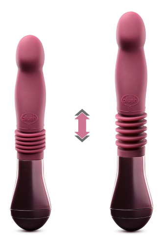 Вибратор для точки G со стимулирующими ребрами красного цвета Blush TEMPTASIA TRIXIE THRUSTING - 3