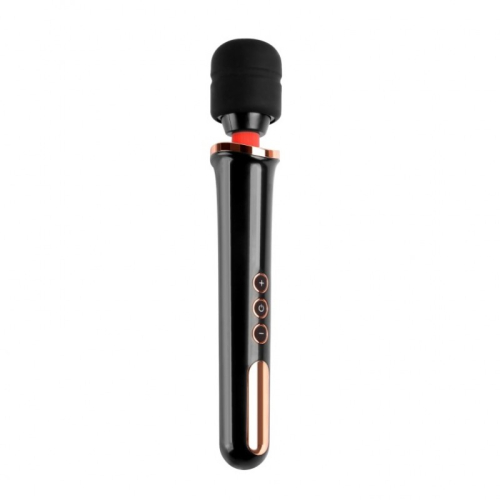 Сверхмощный вибромассажер Ванд черного цвета Vscnovelty Massager Wand - 2
