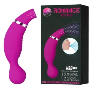 Вакуумный стимулятор клитора розового цвета LYBAILE ROMANCE Pecker