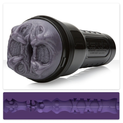 Мастурбатор в колбе вагина в стиле Фантазийный Хищник серого цвета Fleshlight Fantasy Predator - 1