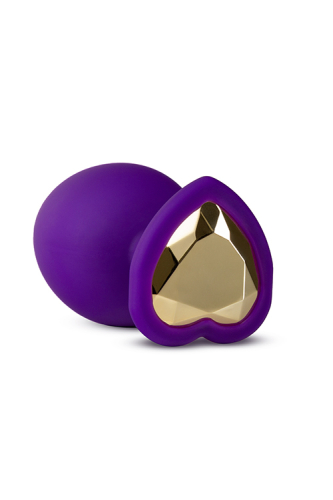 Анальна пробка зі стильним каменем TEMPTASIA BLING PLUG LARGE PURPLE - 3