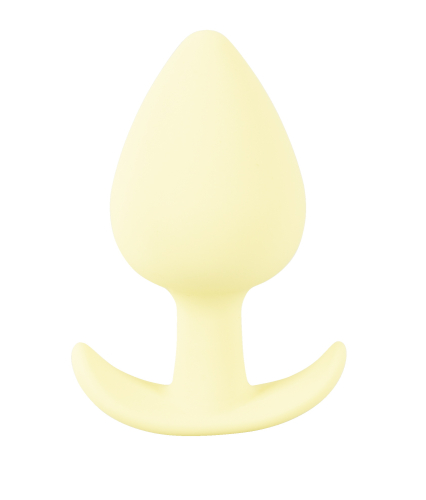 Міні анальний затор жовтого кольору Soft Silicone Mini Butt Plug - 2