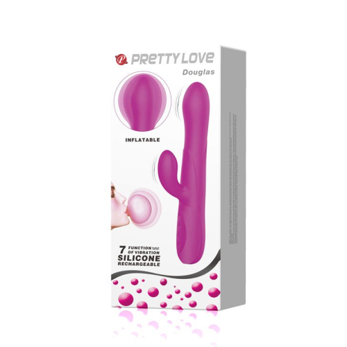 Вібратор силіконовий зі стимуляцією клітора PRETTY LOVE DOUGLAS - 2