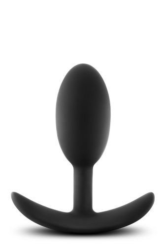 Анальна пробка зі стимулюючим дизайном Blush ANAL ADVENTURES VIBRA SLIM PLUG MEDIUM - 1