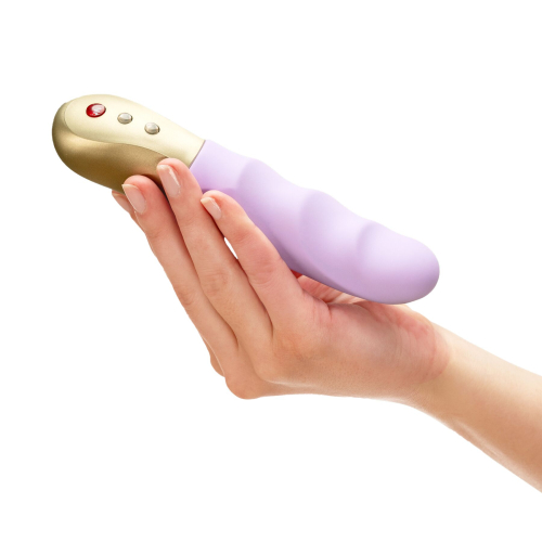 Мини пульсатор ребристый для стимуляции клитора сиреневого цвета Fun Factory Stronic Petite - 6