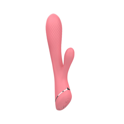 Вибратор вагинально клиторальный розового цвета Chisa Lust Ripple Coney - 2