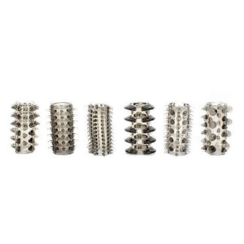 Набор насадок на член прозрачного цвета Toy Joy Power Penis Sleeve Set 6 штук - 3