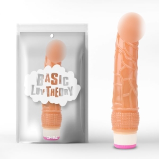 Вибратор реалистичный с венами гелевый телесного цвета Chisa Wild Penetrator