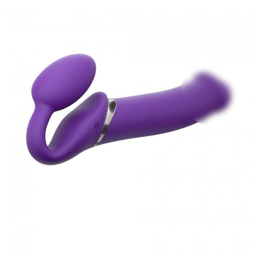 Страпон без ремешков с вибрацией Strap-On-Me Vibrating Violet XL - 1