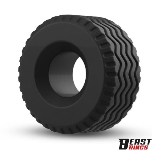 Эрекционное кольцо для мужчин на член черное Intoyou Tyre Ring - 2