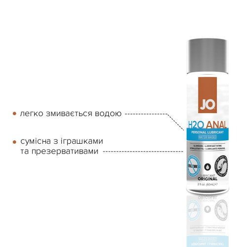 Лубрикант на водній основі System JO ANAL H2O-ORIGINAL ( 60 мл) (Систем Джо) - 3