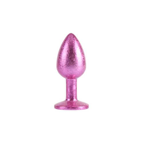 Анальная пробка с кристаллом розового цвета Chisa Nebula Gem Butt Plug размер Small - 2