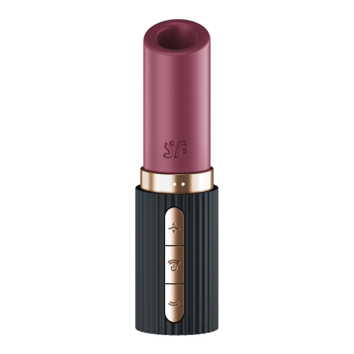Вакуумний стимулятор для клітора у формі помади червоного кольору Satisfyer Pro 2 Kiss - 2