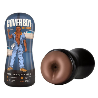 Мастурбатор-анус в колбе коричневый Blush Coverboy The Mechanic