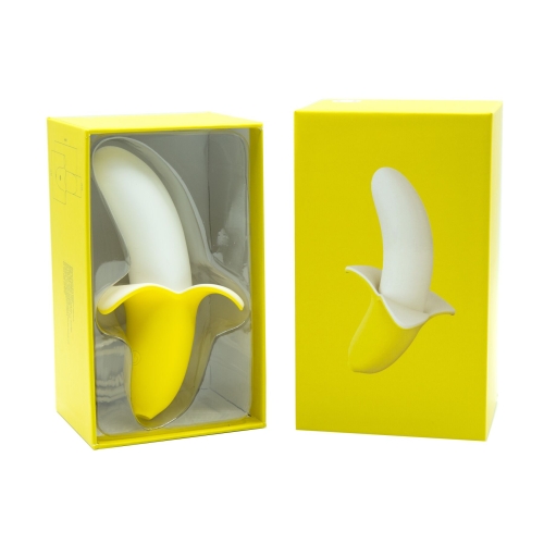 Вибратор для точки G и для клитора водонепроницаемый желтый Banana Bliss Mini Silicone Vibrator 10 режимов вибрации - 5