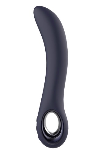 Вибратор Гибкий вагинальный и для точки G синего цвета Dream Toys Glam Flexible - 2