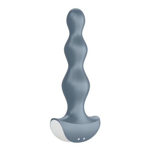 Анальный 12/3,2 см стимулятор-бусины с двумя моторами Satisfyer Lolli-Plug 2 (ice blue) Пробка Лолли - 2