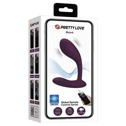 Смарт вібратор для точки G та клітора фіолетового кольору Lybaile Pretty Love G-Spot APP Baird - 9