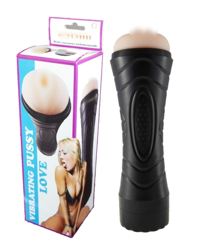 Вагина мастурбатор из реалистичного материала с вибрацией Boss Series Vagina cyber skin Latarka - 1