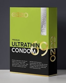 Ультра тонкие презервативы максимум чувствительности EGZO Ultrathin №3 ЕГЗО - 1