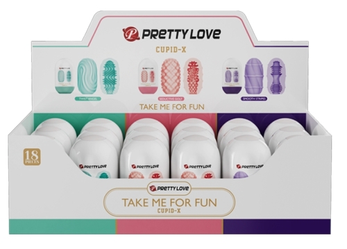 Набір мастурбаторів різних кольорів LYBAILE Pretty Love Cupid X 18 штук - 2
