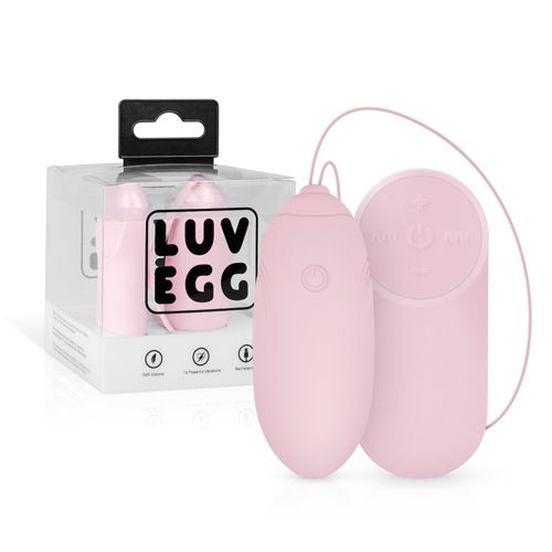 Віброяйце силіконове рожевого кольору Luv Egg - 1