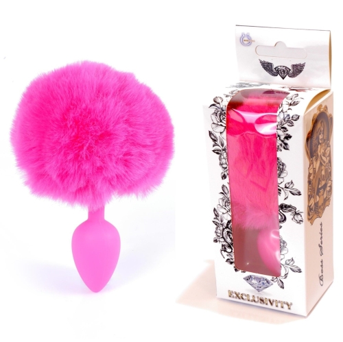 Анальна пробка з хвостом рожевого кольору S BOSS of TOYS PLUG Bunny Tail - 1