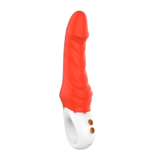 Вибратор реалистичный красный вагинальный Dream Toys VIBES OF LOVE REAL PLEASURE