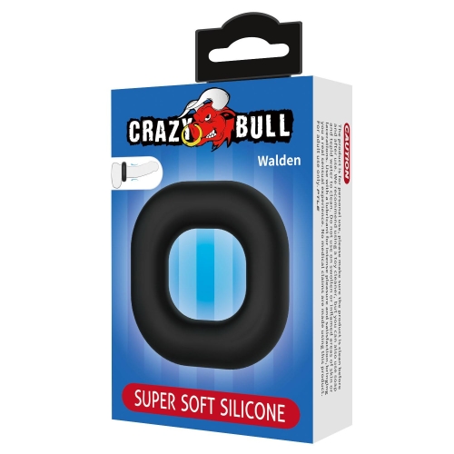 Эрекционное кольцо на член силиконое черное LYBAILE Crazy Bull Walden - 7