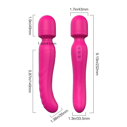 Вібратор-мікрофон із підігрівом силіконовий рожевий Dream Toys Essentials Heating Bodywand - 15