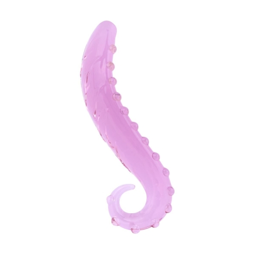 Стеклянный фаллоимитатор в форме щупальца розовый Gildo No. 34 Tentacle Glass Dildo - 2
