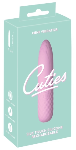 Вибропуля с заостренным кончиком для клитора розового цвета Soft Silicone Cuties - 1