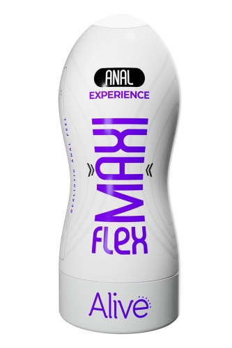 Мастурбатор в колбе Анус телесного цвета Alive Maxi Flex - 5