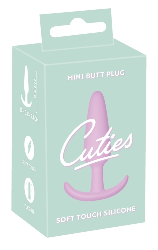 Анальна пробка конусоподібна фіолетового кольору Soft Silicone Mini Butt Plug - 6